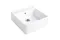 SINGLE-BOWL SINK Кухонна мийка 59,5x63x22 з pop-up з 1-м отвором (632062R1HL2) White Alpin CeramicPlus