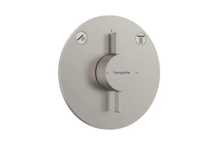 Змішувач прихованого монтажу DuoTurn S на 2 функції, Stainless Steel Optic (75418800) image 1