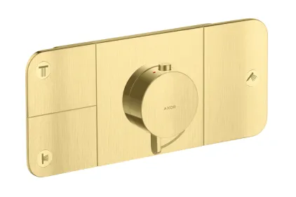 Термостат для 3-х споживачів Axor One, Brushed Brass 45713950