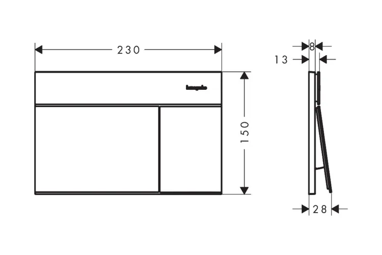Панель змиву iFrame Element E Chrome (66003000) зображення 4