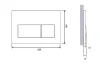 Кнопка змиву PRESTO хромована матова (для інсталяційної системи) image 2