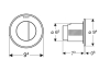 Кнопка подвійного змиву Type 01, біла (116.042.11.1) image 3