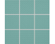 COLOR TWO бірюзова GRS0K667 30х30 (9.8х9.8) рельєфна плитка для басейну на сітці