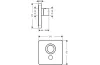 Термостат на 1 споживач Axor ShowerSelect Highflow прихованого монтажу, хром 36706000 зображення 2