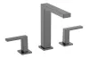 Змішувач Tecturis E EcoSmart+ push open для умивальника на 3 отвори, Brushed Black Chrome (73030340) image 1