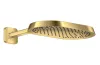 Верхній душ Axor ShowerSphere 370х220 1jet EcoSmart з кронштейном, Polished Gold Optic (39749990) image 1