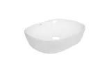 AQUARIUS Умивальник накладний, прямокутний 470x380 мм. без донного клапану, White