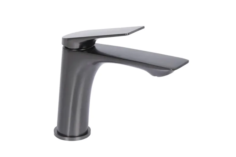 QT Vlasta New Змішувач для умивальника, низький, Gunmetal Black PVD зображення 1