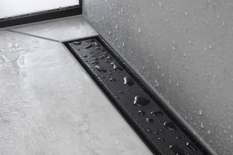 Верхня частина "RainDrain Match" для душового трапу 700 мм Matt Black (56037670) зображення 2
