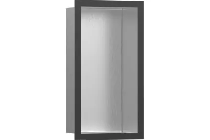 XtraStoris Individual BSS Настінна ніша з рамкою 30х15х10см Brushed Black Chrome (56094340)