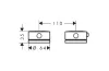 Змішувач Axor One термостатичний на край ванни 2 отв, Chrome (48470000) image 2
