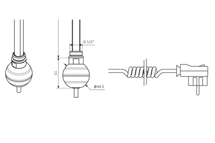 ТЕН для сушки Маріо REG2 0-300W (TERM) зображення 2