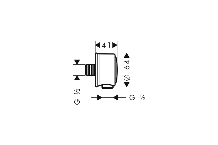 Шлангове під'єднання FixFit Axor Montreux 16884000 Chrome image 2