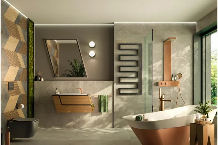 OXO, Рушникосушка електрична, 1290x580 mm, matt black (100346765) зображення 3