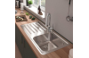 Кухонна мийка S4111-F400 на стільницю 975х505 з сифоном (43341800) Stainless Steel зображення 3