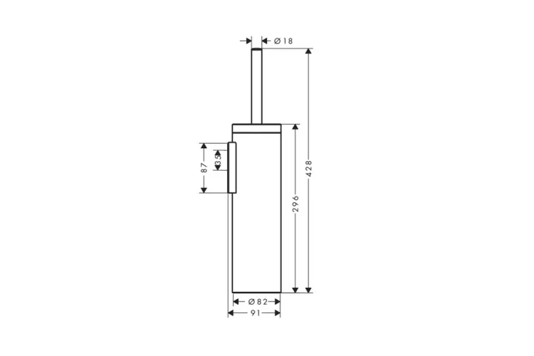 Йоржик підвісний Axor Universal Circular, Matt White  (42855700) image 2