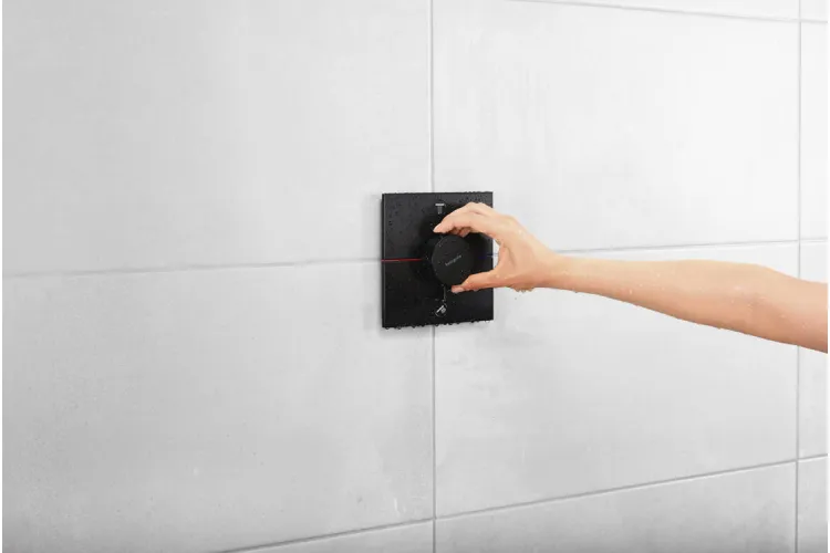 Термостат прихованого монтажу ShowerSelect Comfort E на 2 функції, Matt Black (15572670) зображення 2