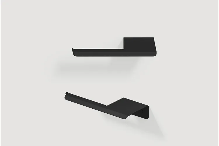 Тримач туалетного паперу "SLIM" L, RAL9005 (black mat) image 2