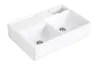 DOUBLE-BOWL SINK Кухонна мийка з двома чашами 89,5x63x22 без отвору (632391KT) Decor White Pearl зображення 1