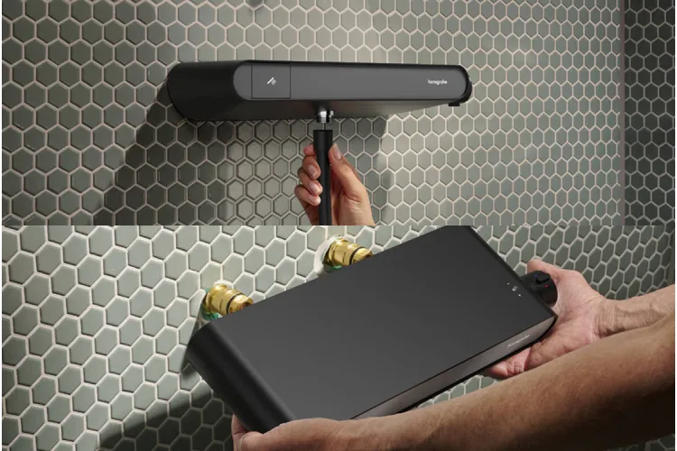 Термостат ShowerTablet Select 360 мм для душу, Matt Black (13158670) зображення 5