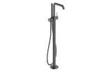Змішувач Tecturis S для ванни підлоговий, Brushed Black Chrome (73440340)