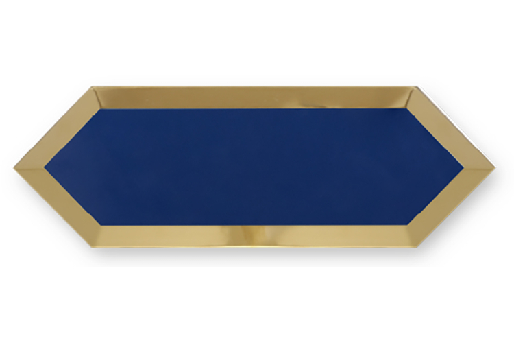 ECLIPSE BLUE GOLD BISEL 10x30 декор (плитка настінна) зображення 1