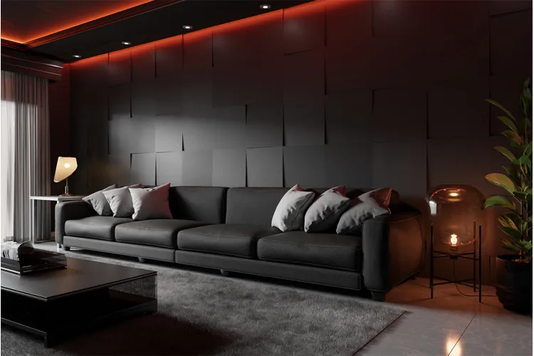 Гіпсова стінова панель 50х50 см FLAT 01 зображення 2