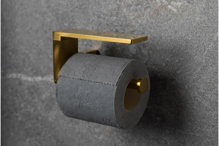 URBAN C, Тримач туалетного паперу з кришкою, brushed gold (100299344)  зображення 2