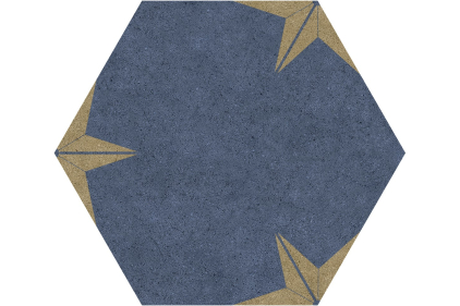 STELLA GOLD 22x25 (шестигранник) (плитка для підлоги та стін)