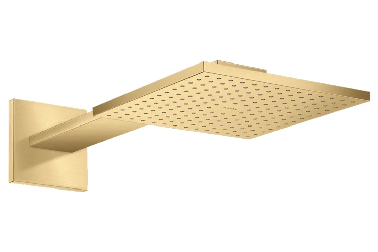 Верхній душ Axor 460х300 2jet з тримачем square, Brushed Gold Optic (35280250) зображення 1