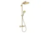 Душова система Croma Select S 280 1jet Showerpipe з термостатом, Polished Gold Optic (26890990) image 1