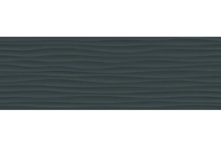 M1AG ECLETTICA ANTHRACITE STRUTTURA WAVE 3D RET 40x120 (плитка настінна) image 1