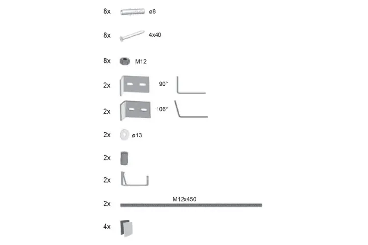 Кріплення для фронтальної панелі Avocado, B28000000N image 1