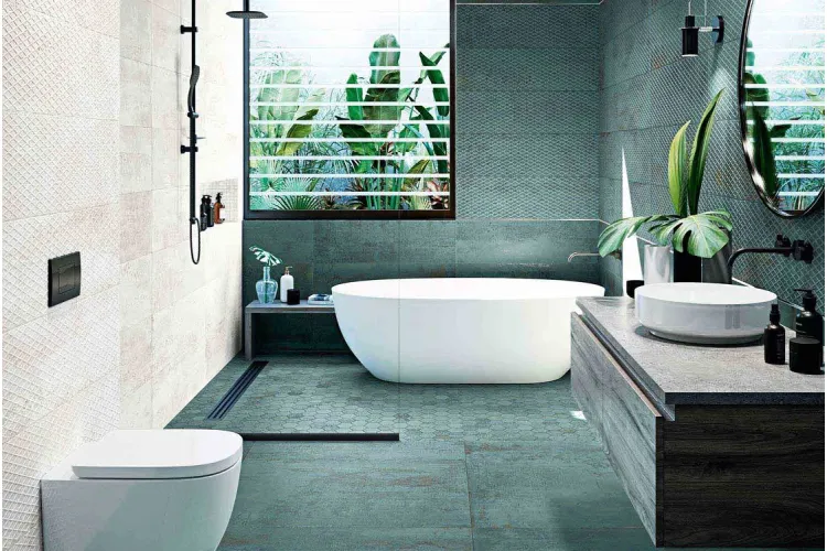 G-3162 METALLIC GREEN NATURAL 59,55x59,55 (плитка для підлоги і стін) зображення 2