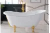 Ванна акрилова OTYLIA ретро 160х77 з ногами золото image 2