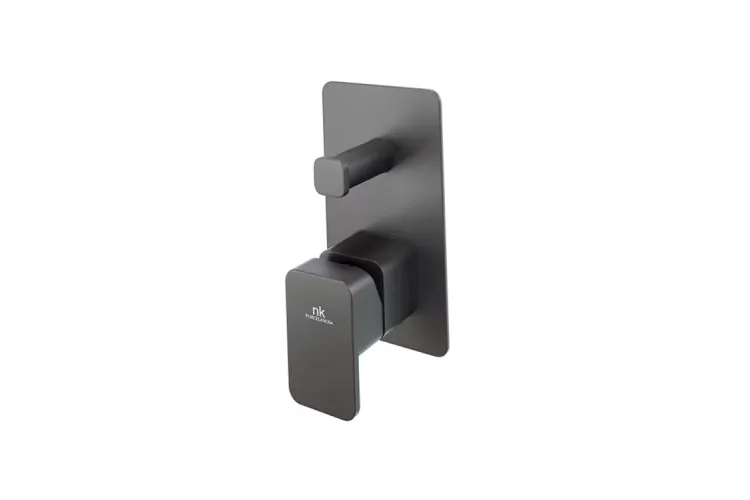 LOUNGE, Зовнішня част. вбудованого змішувача, ванна/душ, matt black (100347348)  зображення 1