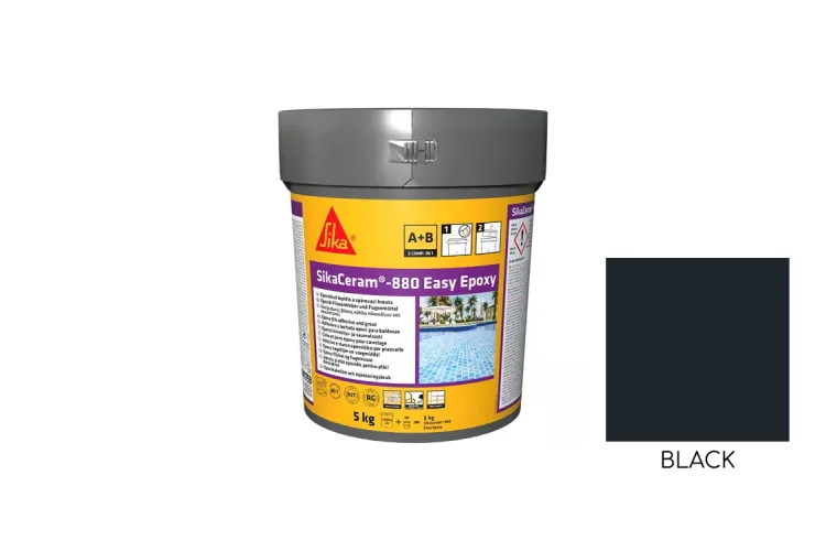 SikaCeram-880 Easy Epoxy(AB) 2к Епоксидна затирка,  jura beige 5кг зображення 1