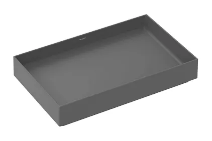 Умивальник Xuniva Evo E накладний без переливу, 650х400 мм Slate Matt Grey (60326760)