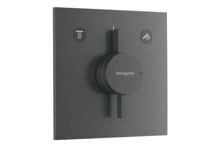 Змішувач прихованого монтажу DuoTurn E на 2 функції, Brushed Black Chrome (75417340) зображення 1