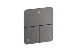 Перемикач ShowerSelect ID Softsquare на 3 функції, Brushed Black Chrome (36781340)