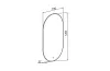 Дзеркало SOLAR 70x120 см UNI sensor з підсвіткою овальне image 5