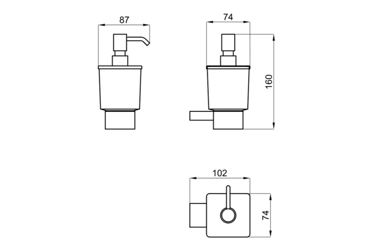 URBAN C, Дозатор підвісний, brushed copper (100289256)  image 2