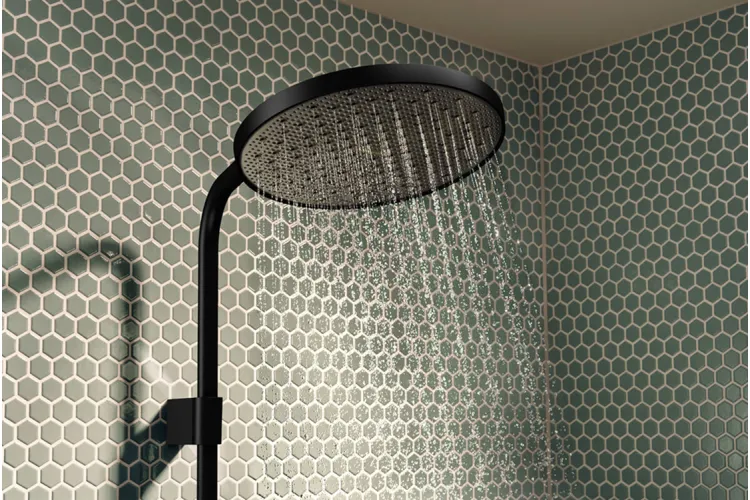 Душова система Activera S Showerpipe 240 1jet EcoSmart ShowerTablet Select 360, MattBlack (28638670) зображення 2