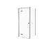 Душова кабіна прям.KALIBRA BLACK 100x80x195 скло clear ACTIVE SHIELD 6мм