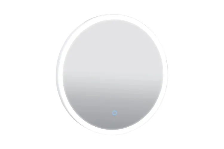 Дзеркало LORENZO white D-70 sensor, з підсвіткою, кругле, в сталевій рамі image 1