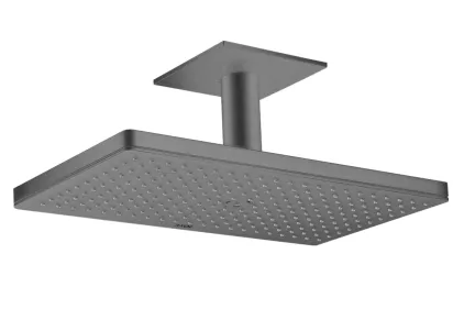 Верхній душ Axor 460х300 1jet з тримачем до стелі, Brushed Black Chrome (35277340)