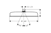 Верхній душ Axor Archivio 240 EcoSmart, Stainless Steel Optic (34054800) зображення 2