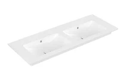 VENTICELLO Умивальник меблевий подвійний 1300x500 мм б/о з переливом (4111DJR1) CeramicPlus