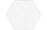 GAUDI LUX WHITE 22x25 (шестигранник) (плитка для підлоги і стін)