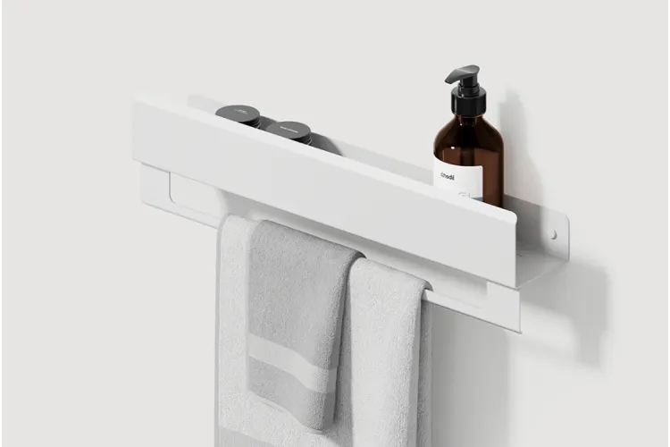 Полиця "LOFT" 500, рейлінг С, RAL9016 white mat image 1